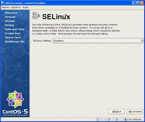 once installed (SELinux)